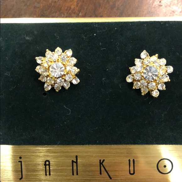 Cubic Zirconia Stunning Post Earrings,NWT - Picture 1 of 4